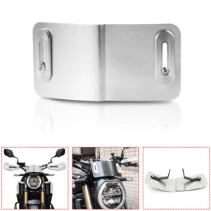 Silver Aluminum Windshield Wind Deflector Windscreen For Honda CB650R 19-22 - Picture 1 of 7