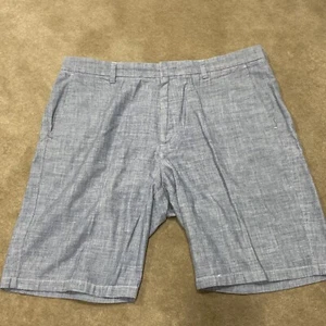J.Crew Club Oxford Shorts Mens Size 36x11 Gray Flat Front Casual Cotton A0865 - Picture 1 of 6