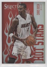 2012-13 Panini Select Hot Stars Silver Prizm /25 Chris Bosh #19 HOF