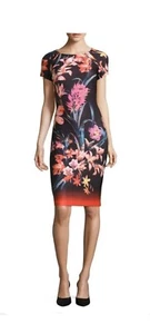 NEW Gabby Skye Floral Scuba Dress Size 12 - Picture 1 of 7