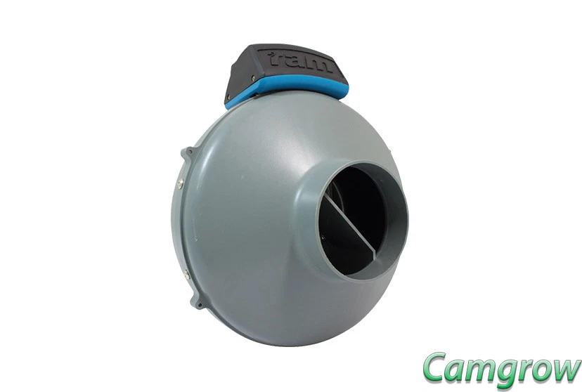 RAM Inline Fan - 4" 100mm - 277m³/hr  Plug & Go Low Noise Fan Hydroponics  - Image 1 of 1