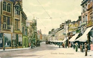 PRINTED POSTCARD OF GRANBY STREET, LEICESTER, LEICESTERSHIRE - Picture 1 of 2