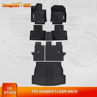 Floor Mats for 2019-2025 Toyota RAV4 (not for Hybrid) Cargo Liner Backrest Mats Foto 1 de 4