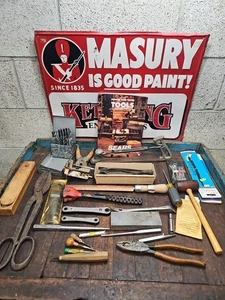 K332 - Vintage Werkstatt Konvolut - Werkzeuge - Handwerker usw. - Bild 1 von 17