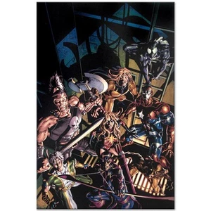 Marvel Comics Dark Avengers #10 #'d Canvas Mike Deodato Jr, COA - Picture 1 of 1