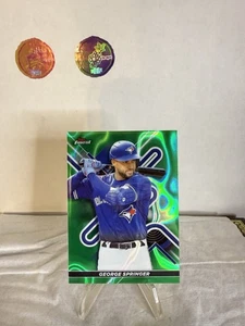 2022 Topps Finest George Springer Green /99 - Toronto Blue Jays - Foto 1 di 2