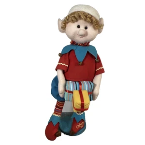 2009 Large 24" Elf Colorful Standing Holding Gifts Jingle Bells Christmas Decor - Picture 1 of 6