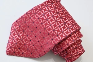 IKE BEHAR FLORAL PINK SILK MEN'S Neck Tie W:4" BY L:63" - Picture 1 of 3