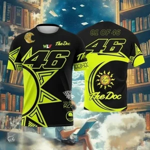 Valentino Rossi #46 The Doctor Beathable Quick-Drying MotoGP T Shirt - Brand New - Picture 1 of 10