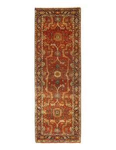 Rust Fine Hand Knotted serapi Design Runner 2'8"x 8' - Picture 1 of 3