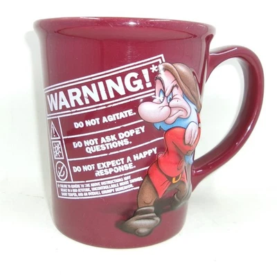 Disney Snow White & The Seven Dwarves Grumpy Warning!* 500ml Coffee Mug - image 1 of 4