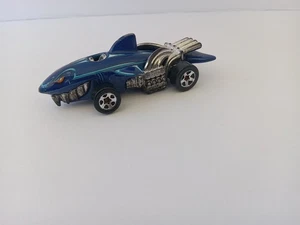 1986 Vintage Hot Wheels Blue And Silver Chrome Shark Cruiser Made in Thailand Mattel - Bild 1 von 17