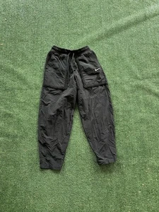 Nike Pantalone Sportivo Nero Sherpa Foderato Tasche Donna Piccolo - Foto 1 di 4