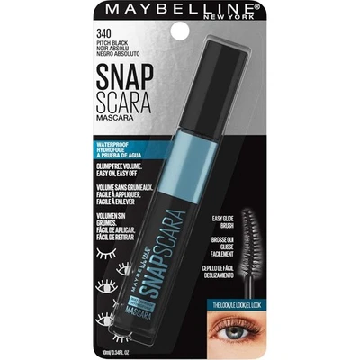 Maybelline New York Snapscara Mascara - 340 Pitch Black Waterproof - Image 1 of 2