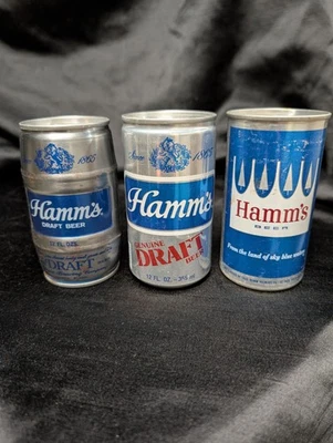 3 latas de cerveza Hamm's and Hamm's Draft diferentes -- 12 oz Foto 1 de 4