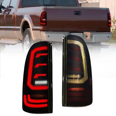 LED Tail Lights Smoked Lamps For 2008-2016 Ford F250/F350/F450/F550 Super Duty - Image 1 of 4