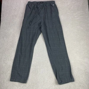 Polo Ralph Lauren pigiama pantalone uomo grande grigio pigiama a quadri fondo salotto - Foto 1 di 12