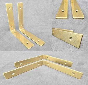 GLOSS GOLD Industrial Handmade Shelf Brackets Heavy Duty Scaffold Board - Picture 1 of 11