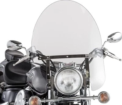 Slipstreamer SS-30 22in. Classic Clear Windshield Chrome Quick Release Hardware - Image 1 of 4