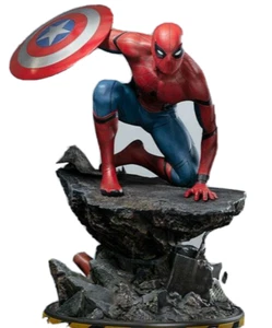 Marvel Captain America Civil War Spider-Man 1/4 Statue Regular Ver Queen Studios - Picture 1 of 6