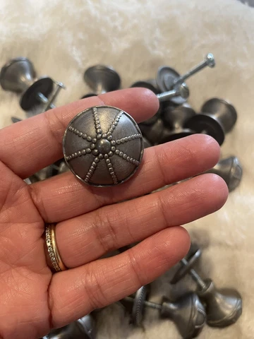 Vintage silver cabinet knobs Large Lot Cover