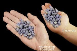 TANZANITA Cristal 1/2" 2 OZ Bolsa Roca Áspera Mineral Espécimen Piedras Preciosas - Imagen 1 de 4
