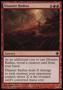 1x Disaster Radius Rise of the Eldrazi MtG Magic Red Rare 1 x1 Card Cards