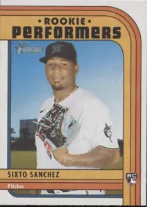 Heritage High Number 2021 Sixto Sanche Rookie Performers - Miami Marlins - Precio de venta sugerido por el fabricante 3 - Imagen 1 de 1