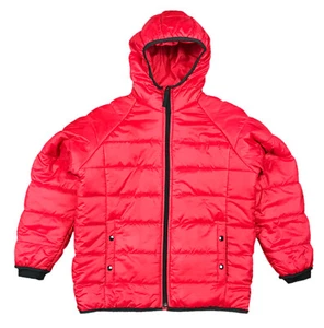 Gap Kids Red Hooded Light Puffer Full Zip Insulated Jacket Size Large NEW - Picture 1 of 7