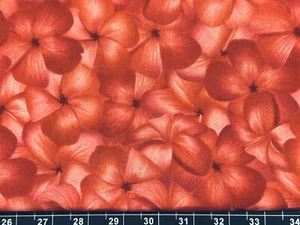 Fat Quarter 18”x21” Pansy Flower Spring Valentines Pink Floral Cotton Fabric - Picture 1 of 1