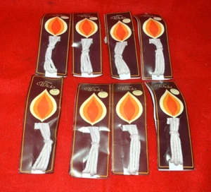 Menge 8 Packungen 1/8"" x 8"" runde Öllampe Dochte 5 pro Packung, insgesamt 40 Dochte - Bild 1 von 2