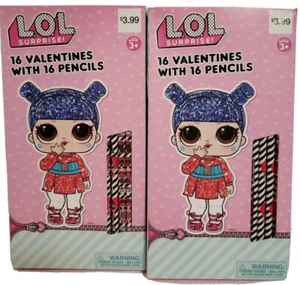 LOL SURPRISE! (2020 - 16 Valentines With 16 Pencils) LOT OF 2 - Picture 1 of 5