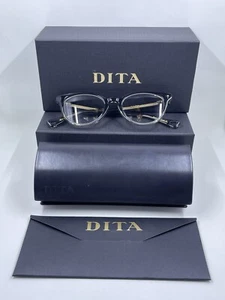 Demo DITA eyeglasses Amora DRX3028-A-BLK-48 RX Black Wood Frame 48-20-145 - Picture 1 of 16