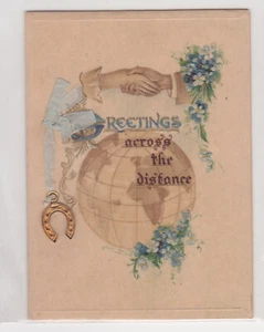 CHRISTMAS CARD horseshoe attachment TUCK - Picture 1 of 3