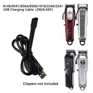 8148/8591/8504 Electric Hair Clippers Power Supply USB Charging Cable Line Bl wi - Picture 1 of 8