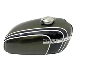 Honda CB350 K3 K4 Super Sport CB 350 71-73 Olive Green Painted Petrol Tank Alloy - Bild 1 von 23