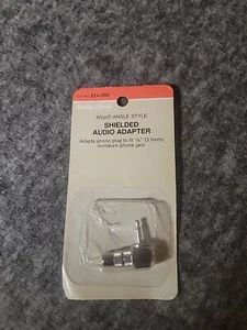 Radio Shack 274-395 Right-Angle Style Shielded Audio Adapter - Picture 1 of 2