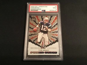 Tom Brady 2002 Pacific Adrenaline Power Surge #6 New England Patriots PSA 9 - Picture 1 of 6