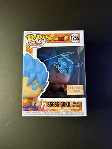 Funko! #1256 SSGSS GOKU Box Lunch Glow SIGNED By Mario Castaneda (Spanish Goku) - Picture 1 of 6
