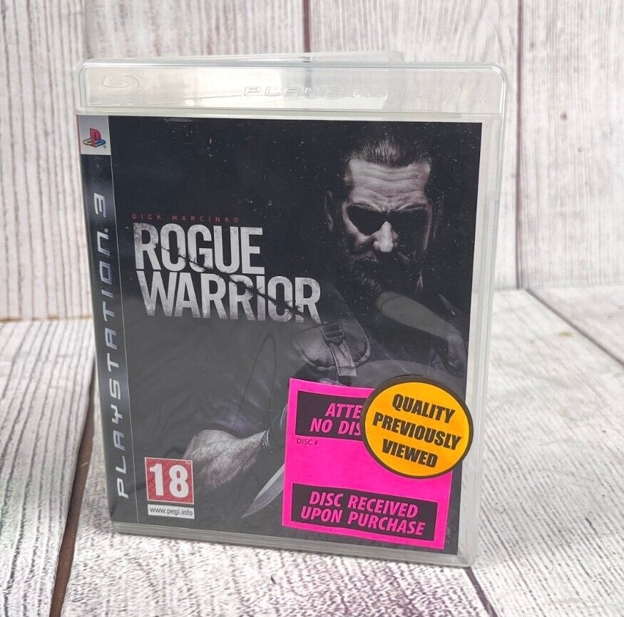 ROGUE WARRIOR (Sony PlayStation 3, Ps3) Complete in Box Tested Working CiB