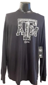 Texas A&M Black Long Sleeve T-Shirt Men's Size XXL; ATM Aggies Football NWT - Picture 1 of 14