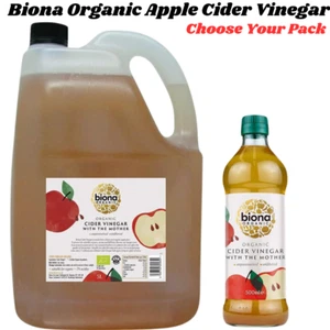 Biona Organic Apple Cider Vinegar Unfiltered& Unpasteurised Percent Acidity-Raw - Picture 1 of 25