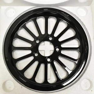 FXST SOFTAIL HARLEY 65 TOOTH X 1-1/2" WIDE BELT SUPER SPOKE BLACK PULLEY HARLEY - Picture 1 of 2