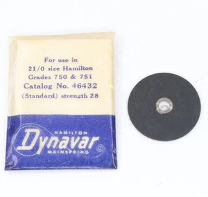 Hamilton Wristwatch Mainspring 21/o Size Watch Part No. 46432 White Alloy MX1459 - Picture 1 of 1