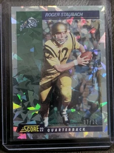 2022 Panini Chronicles Draft Picks FOTL Cracked Ice Roger Staubach #7/11 Cowboys - Picture 1 of 3