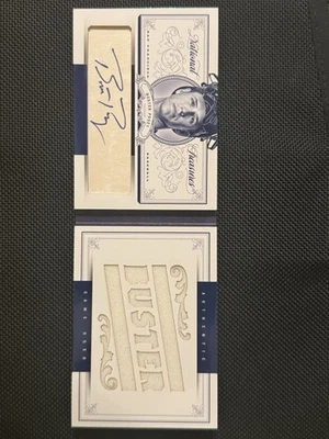 Camiseta deportiva usada Panini National Treasures Buster Posey Booklet 2012 juego automático/5 Foto 1 de 4