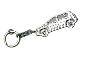 Car Keychain Fit Jeep Compass I Stainless Steel Gift Key Ring SV Design - Bild 1 von 4