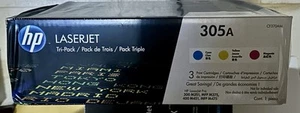 HP 305A Tri-Pack Cyan, Magenta, Yellow Toner Cartridges CF370AM - Afbeelding 1 van 3