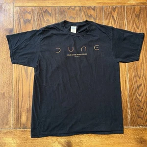 Dune Film Promo T-Shirt Large Fear In the Mind-Killer schwarz legendäres Logo - Bild 1 von 5