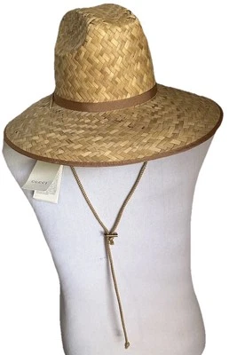 NWT $850 Cucci Men Fedora Straw Michele Treccia Hat Natural/Beige Size M Italy - Image 1 of 4
